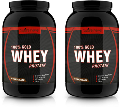 

Natures Velvet Lifecare Gold Standard 100% Whey , Double Rich Chocolate, 2lb - Pack of 2 Whey Protein(2 g, chocolate)