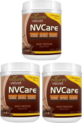 Natures Velvet Lifecare NVCare, Whey Based Drink, 300Gms - pack of 3 Whey Protein(900 g, chocolate)