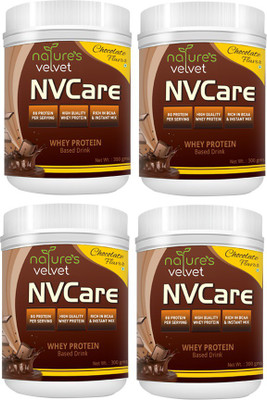 

Natures Velvet Lifecare NVCare, Whey Based Drink, 300Gms - pack of 4 Whey Protein(1200 g, chocolate)