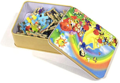 

Happy GiftMart Fun Snow White 80 pieces Wooden Jigsaw Puzzle Multicolor Cartoon Puzzle for Kids 23.6 cm x 16 cm(80 Pieces)