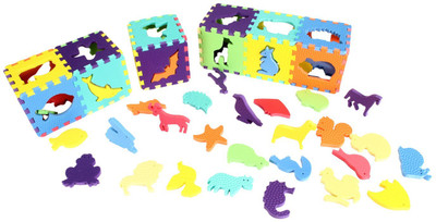 

Funjoy Birds, Animals, Sea Creature Shape Sorter(6 Pieces)
