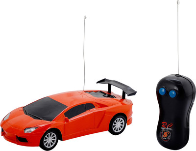 

house of fun Remote Control Car Orange Color with Front Light, Stop Fuction(Orange)