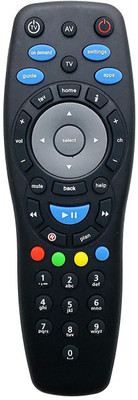 

FOX MICRO Set Top Box Remote Control with HD & SD Support Remote Controller(Black)