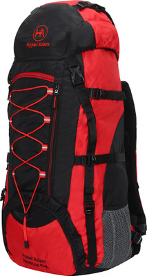 

Hyper Adam AN-1002 Core Rucksack, Trekking, Hiking Bag 75 L With Rain Cover & Shoe Compartment Rucksack - 75(Red)