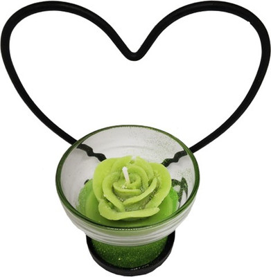 

kubergift Fancy candles for decoration heart shape stand for diwali(20 ml)