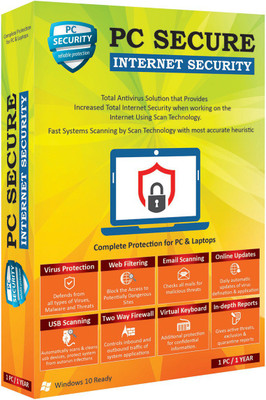 PC Secure Internet Security 1.0 User 1 Year(CD/DVD)