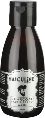 Masculine Charcol Face and Beard Wash(100 ml)