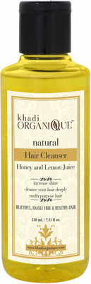 

KHADI ORGANIQUE HONEY & LEMON JUICE HAIR CLEANSER (SHAMPOO) 210 ML PACK OF 1(210 ml)