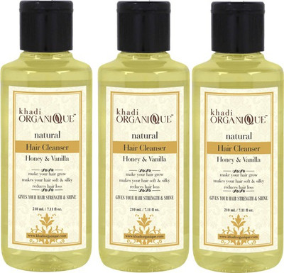 

KHADI ORGANIQUE HONEY & VANILLA HAIR CLEANSER (SHAMPOO) 630 ML PACK OF 3(630 ml)