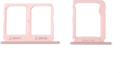 Spares4ever Sim Card Tray(Compatible With Outer Sim card + Micro SD Card Tray Holder for Samsung Galaxy C9 Pro Rose Gold)