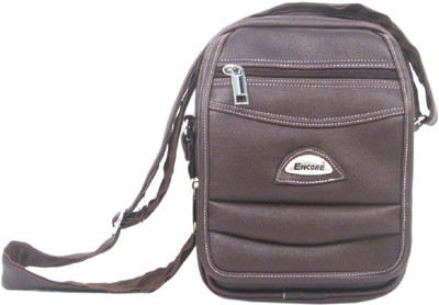 

Encore Luggage Men & Women Casual Black Leatherette Sling Bag