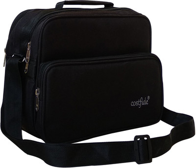 

Costfide Men & Women Casual Black Polyester Messenger Bag