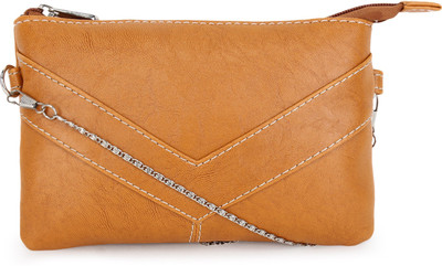 

Bagsy Malone Women Casual Tan PU Sling Bag
