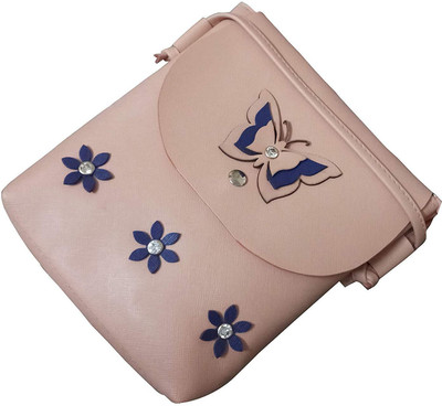 

Hims Women Casual Beige PU Sling Bag