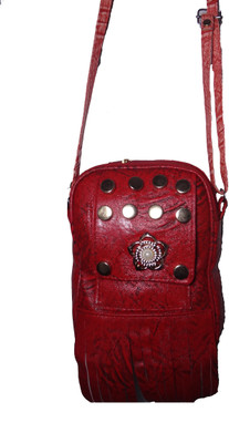 

Riya Touch Girls Evening/Party, Casual, Formal Red Leatherette, Rexine Sling Bag