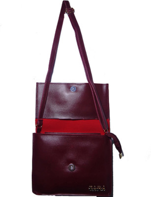 

Riya Touch Girls Casual, Formal, Evening/Party Red Leatherette, Rexine Sling Bag