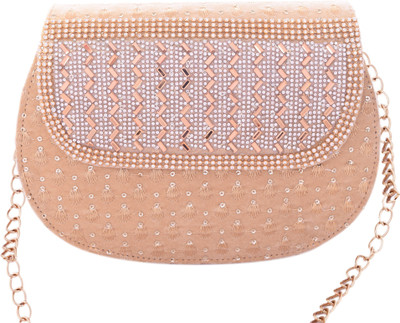 

DN Enterprises Women Casual White Synthetic Fabric Sling Bag