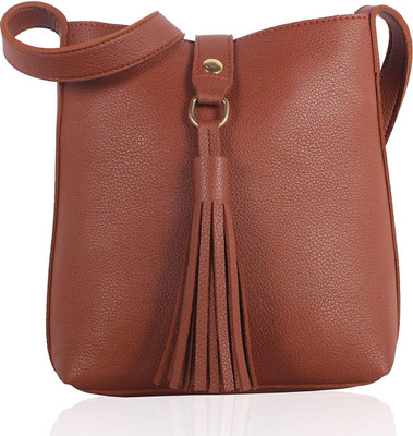 

SK NOOR Women Evening/Party, Casual, Formal, Sports Brown PU Sling Bag