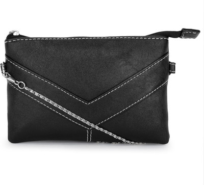 

Bagsy Malone Women Casual Black PU Sling Bag