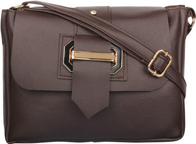 

Stylein Girls Casual Brown PU Sling Bag