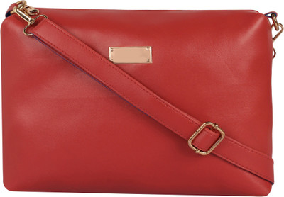 

MAZIB Girls Casual Red PU Sling Bag