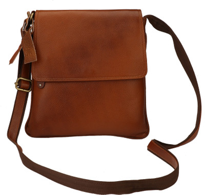 

U Carry Me Women Casual, Formal Brown Genuine Leather Sling Bag