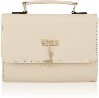 

Don Cavalli Women Casual White PU Sling Bag