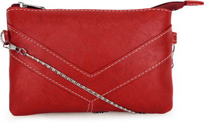 

Bagsy Malone Women Casual Red PU Sling Bag