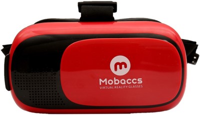 Mobaccs Virtual Reality Headset 3d View VR Box HD 12 Smart Glasses (Red)(Smart Glasses, Red)