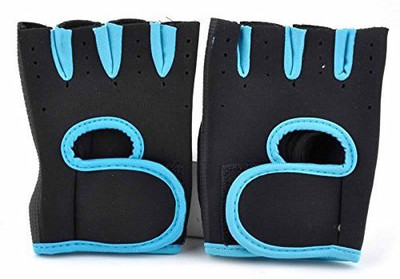 

LALA LIFE Sport Cycling Fitness Gym Workout Exercise Half Finger Gloves Men And Woman Gym & Fitness Gloves (, Black, Blue