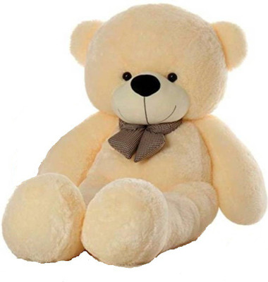 

AV Toys Cute Creem 122 Cm 4 feet Huggable And Loveable For Someone Special Teddy Bear - 122 cm (Creem) - 122 cm(Cream)