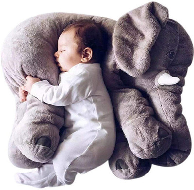 

Sana Soft Toy Cushion Pillow Cover for Baby Safety (Size_21x14x10 cm) (Grey) - 10 cm(Grey)