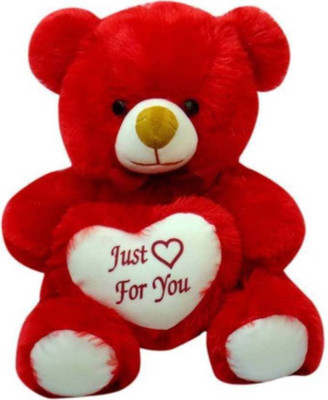 

AV Toys Smart Red 91 CM 3 Feet Just For You heart Teddy Bear Red Teddy Bears Huggable And Loveable For Someone Special - 91 cm (Red) - 91 cm(Red)