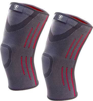 

SKULPTZ Professional Gym Weight Training Cross Fit Knee Support (1 Pair / Red / ) Knee Support (, Red