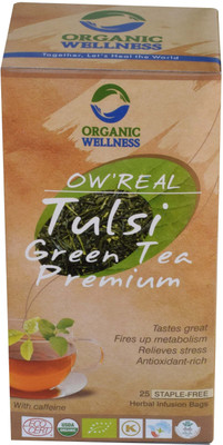 

Organic Wellness OW'Real Tulsi Green Tea Premium Tulsi Green Tea Bags(25 Bags, Box)