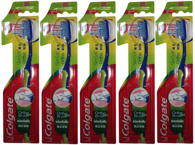

Colgate Slimsoft Ortho U Shaped Bristle Design 5pc Soft Toothbrush(Pack of 5)