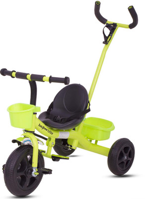 

Baybee Baby Tricycle Kid's Trike with Parental Adjust Push Handle Children Tricycle/Bicycle for Kid's Ride on Outdoor with Parantal Control | Suitable for Boys & Girls - 1 to 6 Years ( Green) BBTR616_G Tricycle(Green)