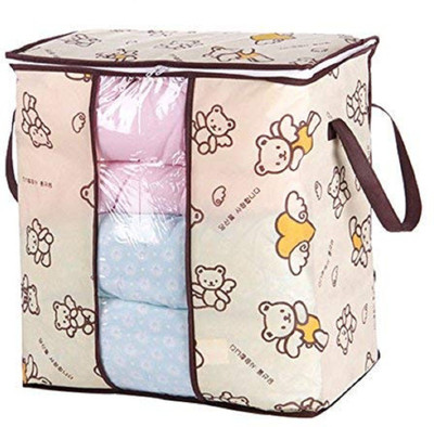 

Aeoss Portable Clothes Storage Bag Organizer Folding Closet Organizer for Pillow Quilt Blanket Bedding(Multicolor)