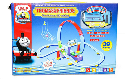 

Happy GiftMart Fun 360 Degree Rotating Train Set Toy Game(Multicolor)