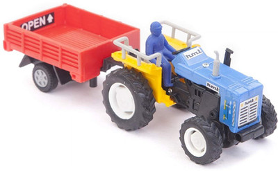 

Tingoking Tractor Pull Back Cars For 3 Years+ (Colours May Vary)(Multicolor)