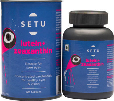 

Setu Lutein + Zeaxanthin, Protects Eyes From Chronic Diseases, Age-Related Macular Degeneration And Cataracts(60 No)