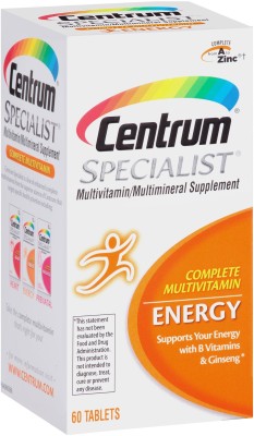 

Centrum Specialist Complete Multivitamin, Energy, 60 tablets(60 No)