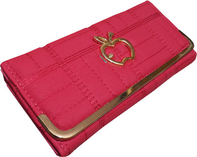 

Hims Women Pink Artificial Leather Wallet(8 Card Slots)