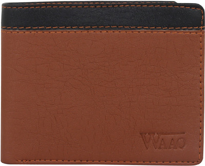 

WAAO Men Brown Artificial Leather Wallet(5 Card Slots)