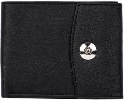 

Flanker Men Black Artificial Leather Wallet(5 Card Slots)