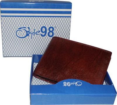 

Kan Men Brown Genuine Leather Wallet(6 Card Slots)
