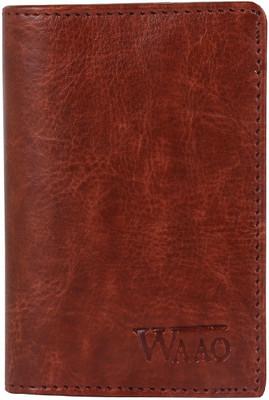 

WAAO Men Brown Artificial Leather Wallet(5 Card Slots)