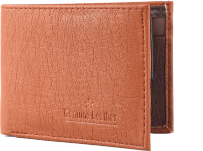 

INDIJOY Men Tan Genuine Leather Wallet(5 Card Slots)