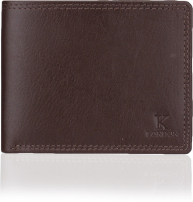 

K London Men Brown Genuine Leather Wallet(5 Card Slots)