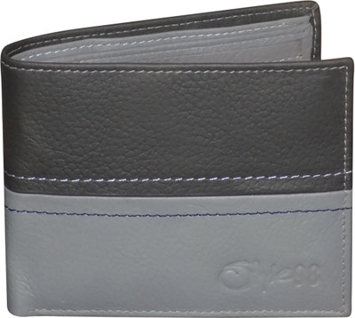 

Style 98 Men Grey Genuine Leather Wallet(5 Card Slots)